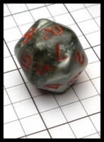 Dice : Dice - 20D - Black Swirl with Red - eBay Sept 2016